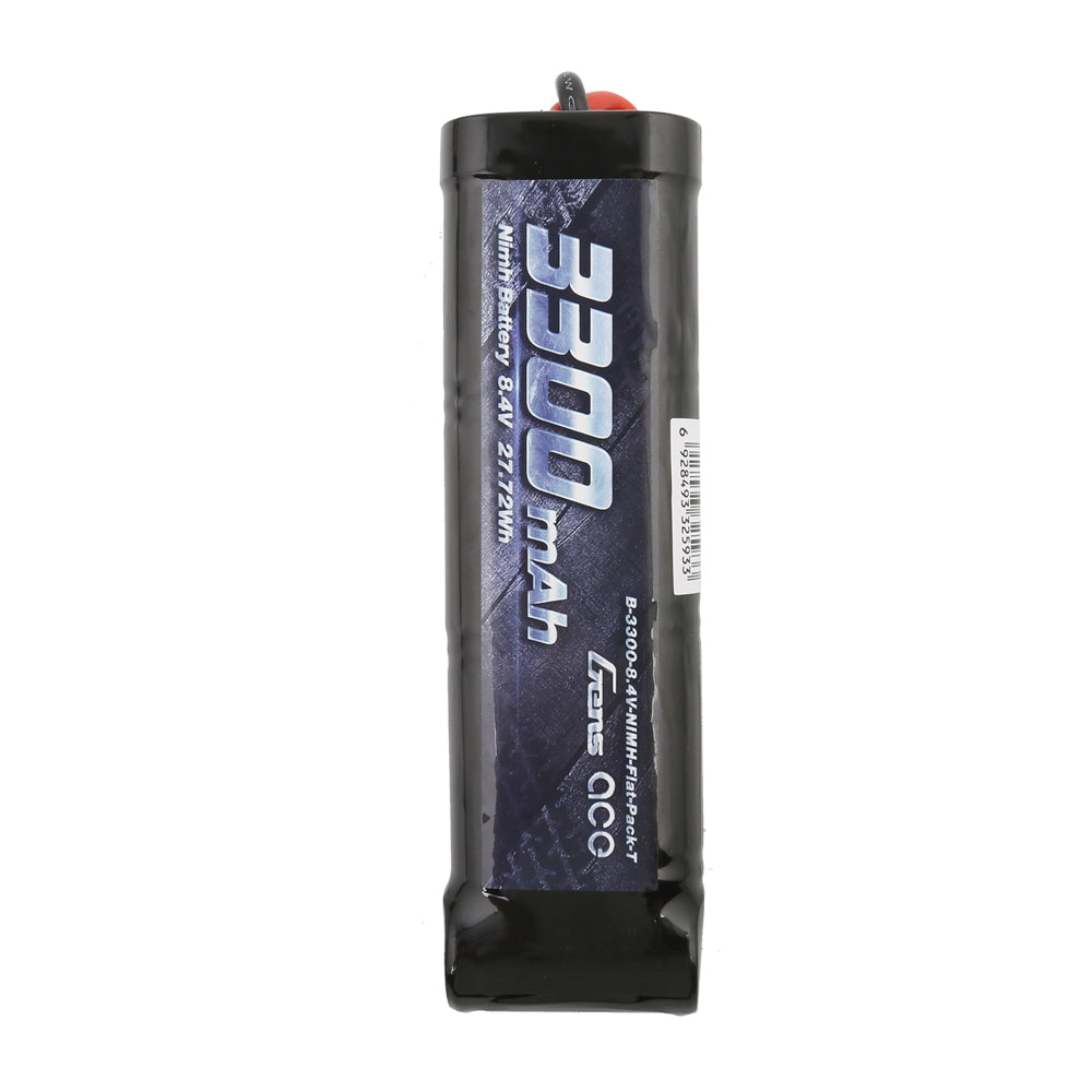 Gens ace 3300mAh 8.4V 7-Cell NiMH Flat Battery Pack with T-plug