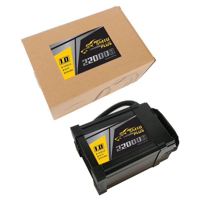 Tattu Plus 1.0 22000 mAh 44,4 V 25C 12S1P Lipo-Akkupack mit AS150U-Stecker