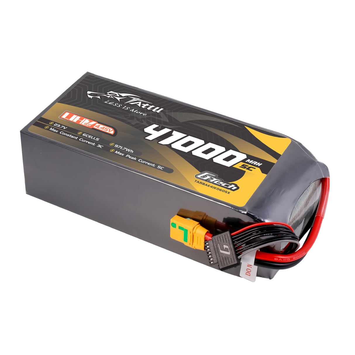 Tattu Ultra High Voltage 41000mAh 5C 23.7V 6S1P G-Tech Lipo Battery with XT90S-F Plug