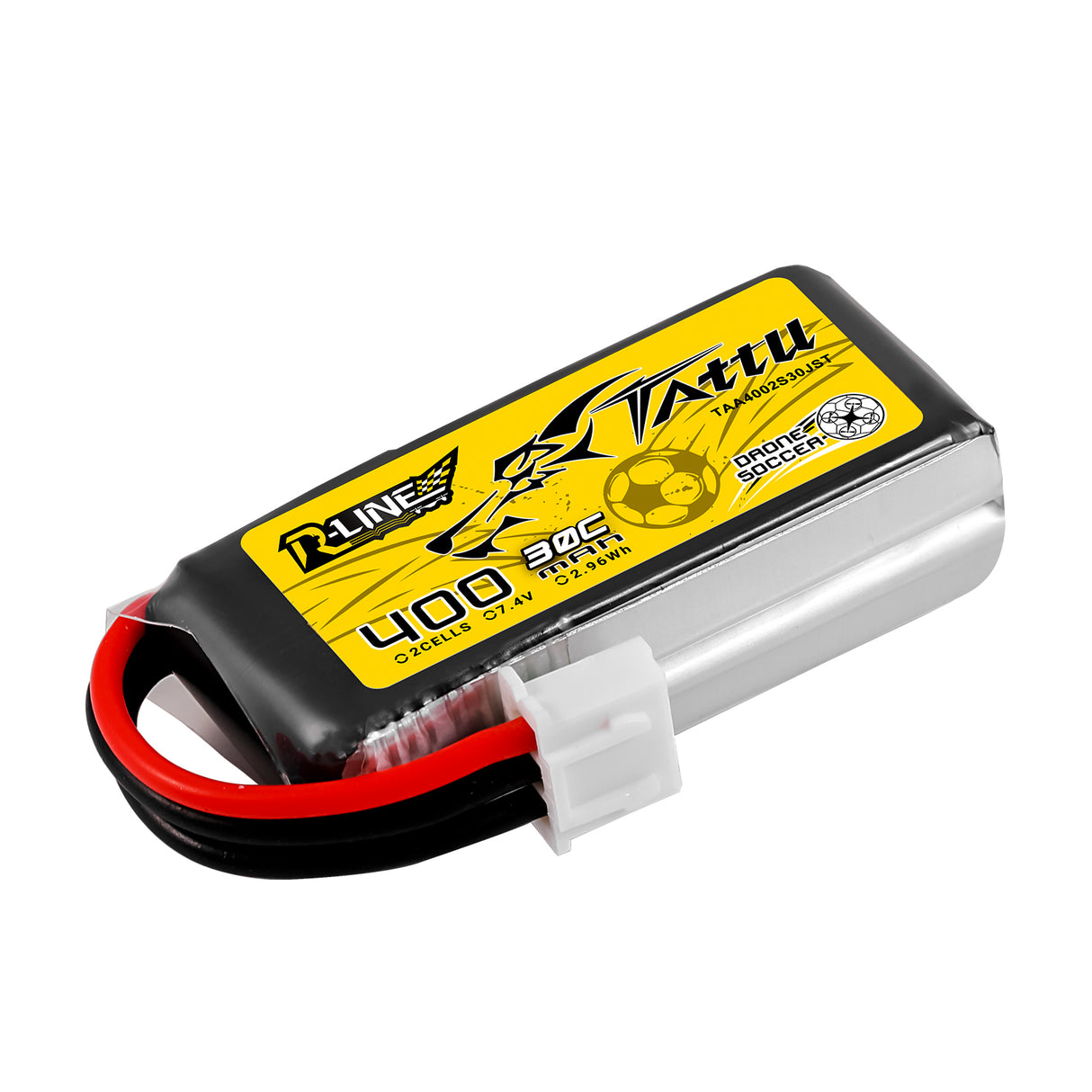 Tattu 400mAh 2S 30C 7.4V Lipo Battery with JST-XHR Plug
