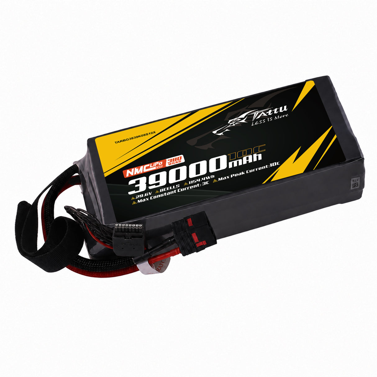Tattu Semi-solid State 380Wh/kg 39000mAh 10C 29.6V 8S1P LiPo Battery Pack with QS8-S plug