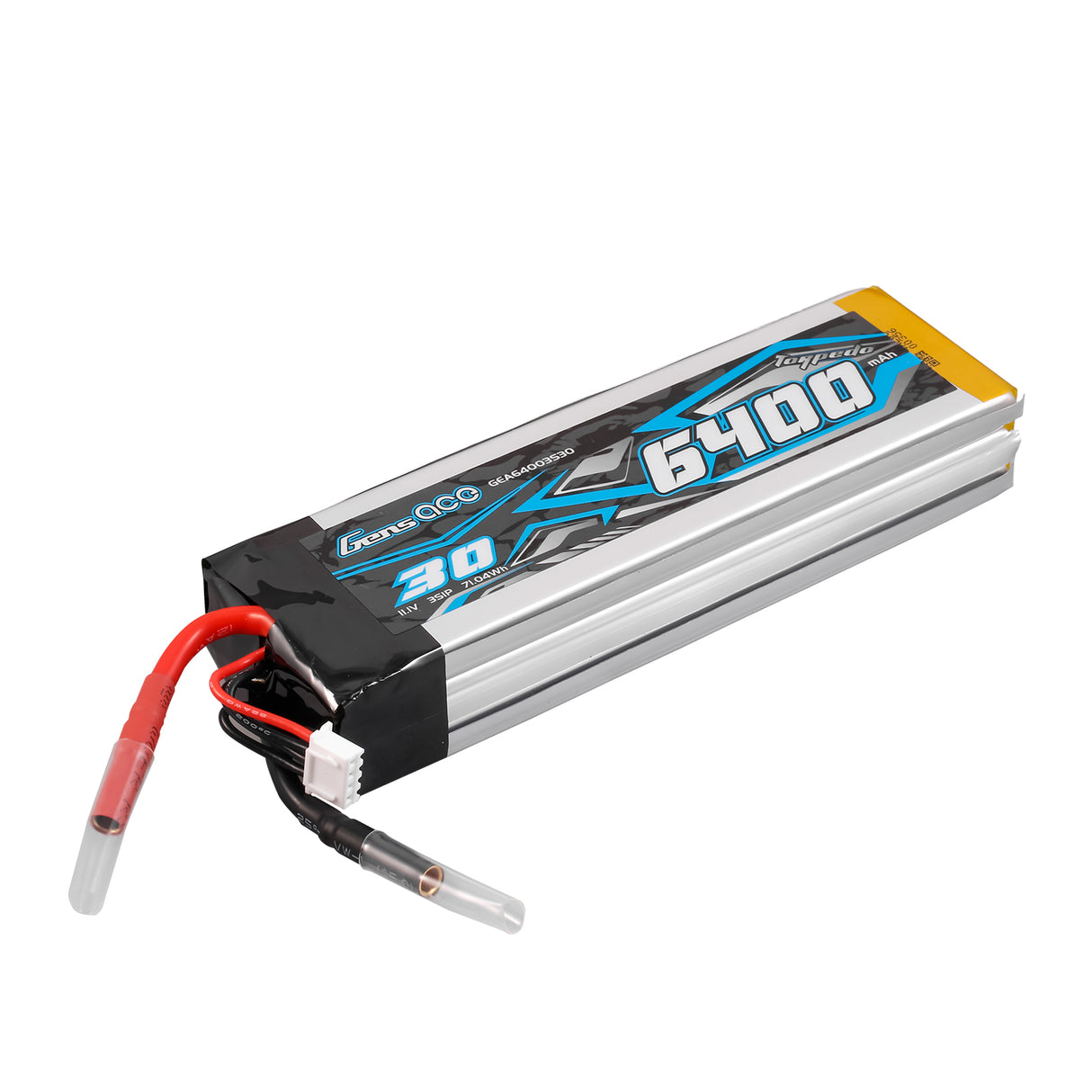 Gens Ace 30C 6400mAh 3S1P 11.1V  Lipo Battery with JST-XHR Plug