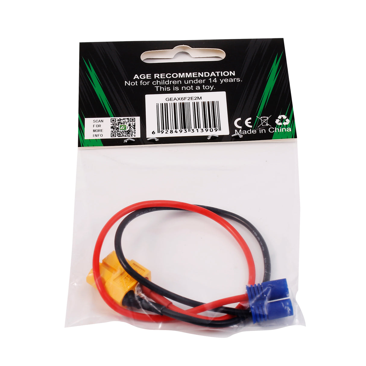 Gens ace XT60 Female to EC2 Male adapter