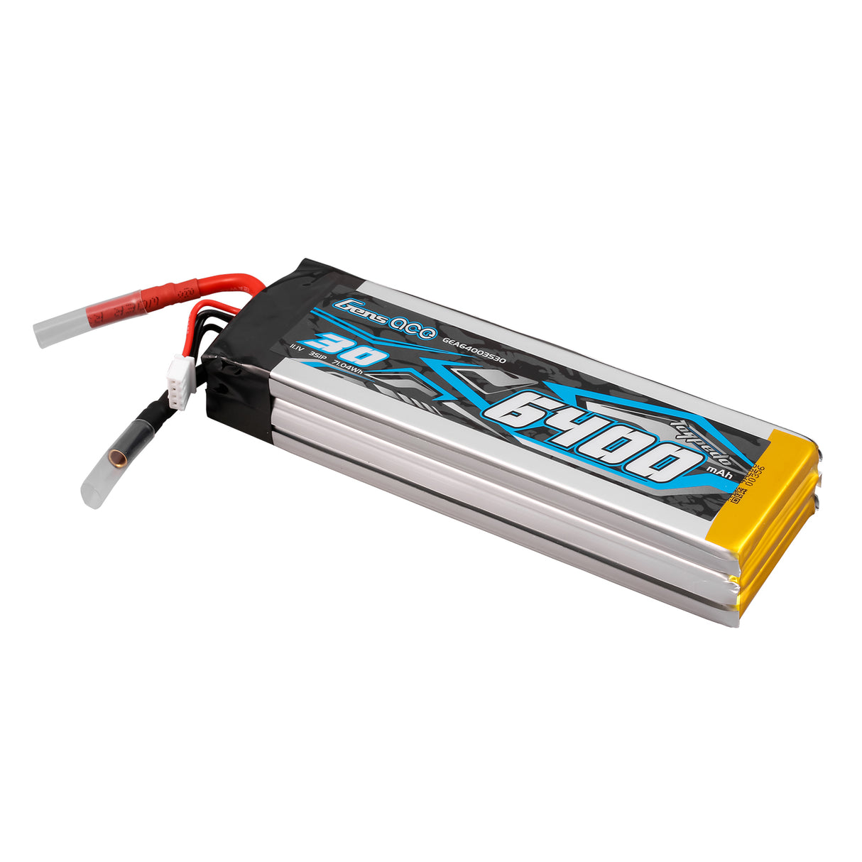 Gens Ace 30C 6400mAh 3S1P 11.1V  Lipo Battery with JST-XHR Plug