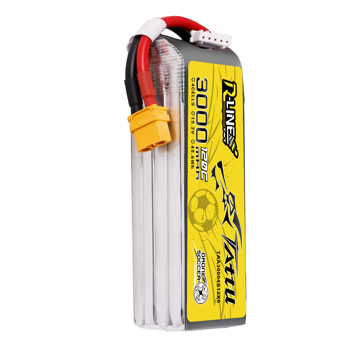 Tattu 3000mAh 15.2V 120C 4S1P Lipo Battery Pack with XT60 Plug