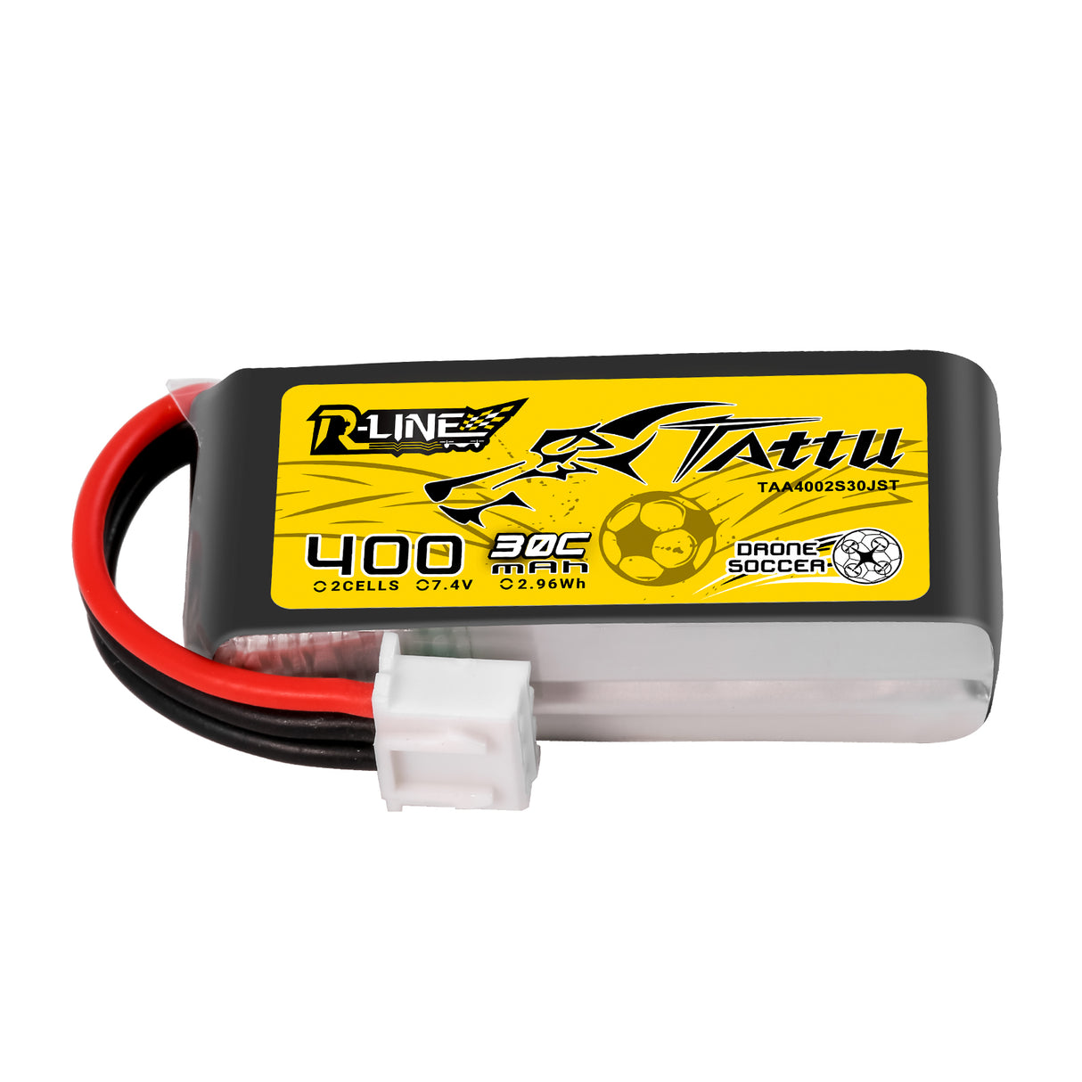 Tattu 400mAh 2S 30C 7.4V Lipo Battery with JST-XHR Plug