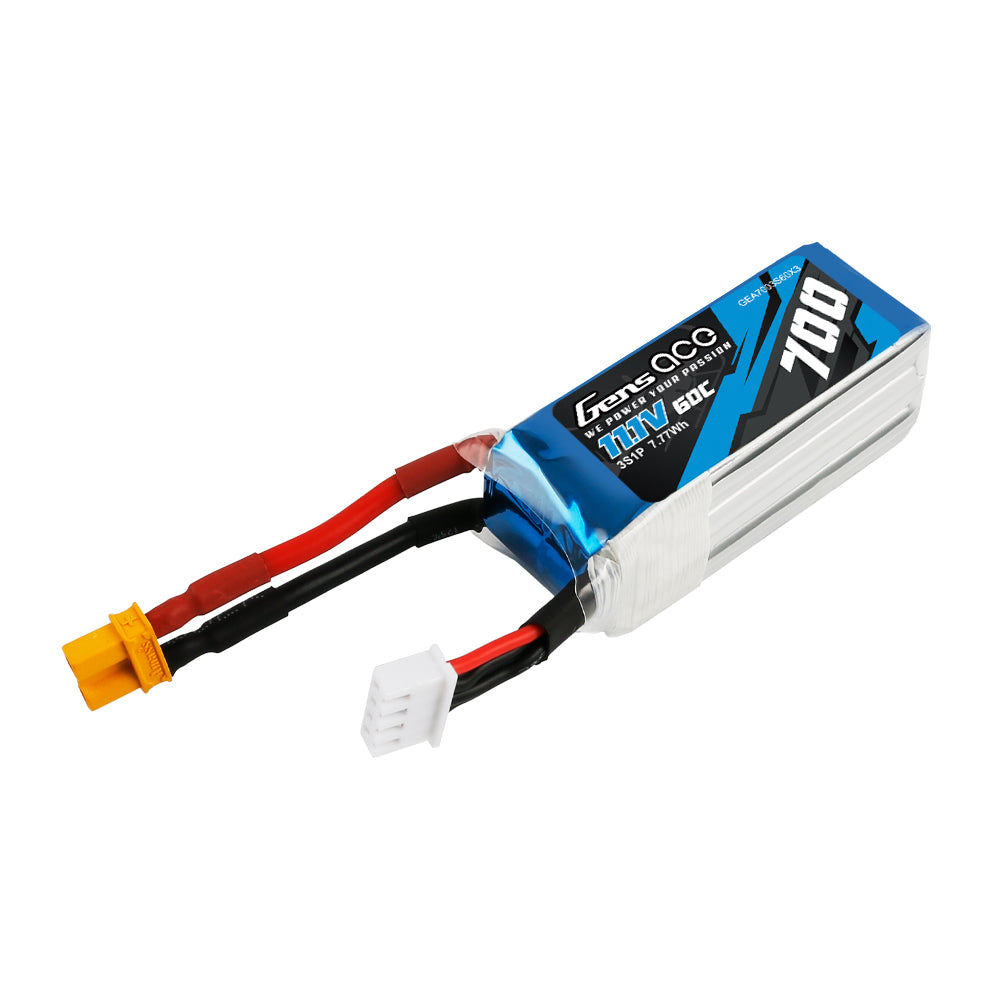 Gens ace 700 mAh 11,1 V 60C 3S1P Lipo-Akkupack mit XT30 für OMPHOBBY M2 &LOGO200