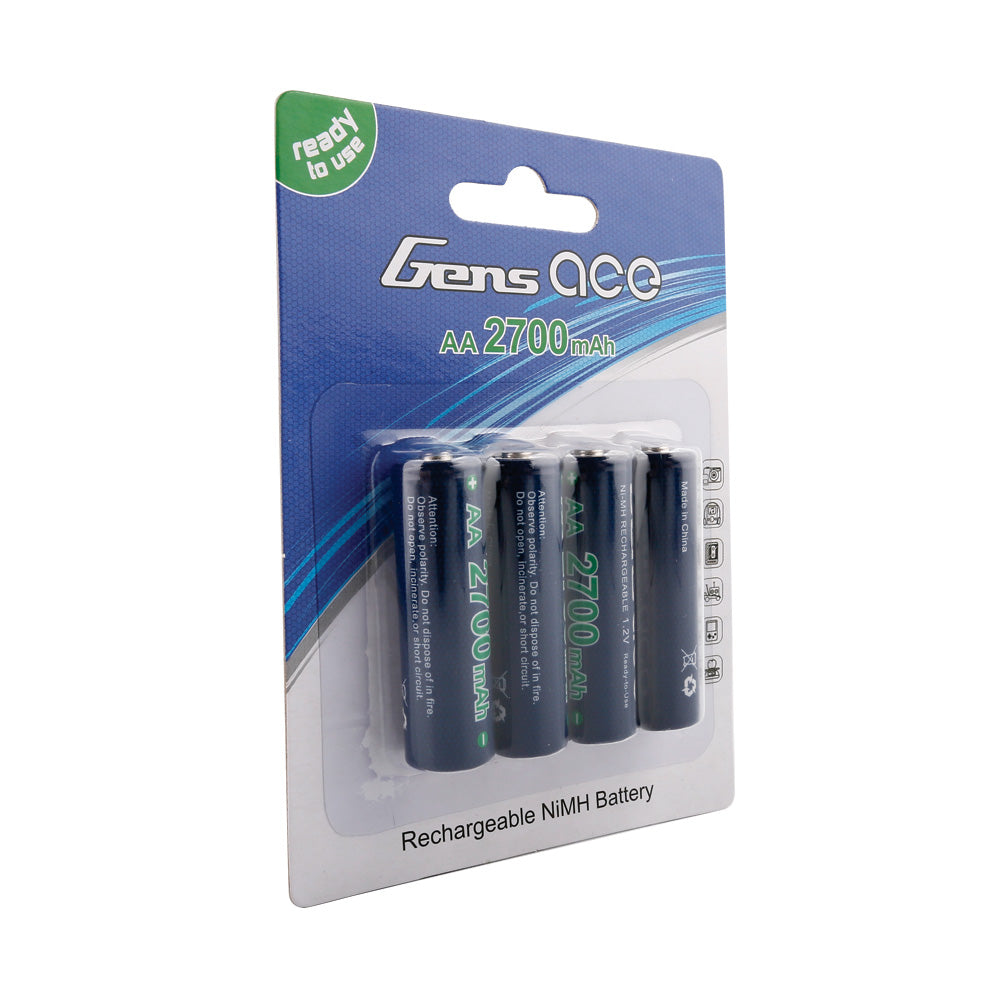 Gens Ace AA NIMH 2700mAh 1.2V Battery (4pcs)
