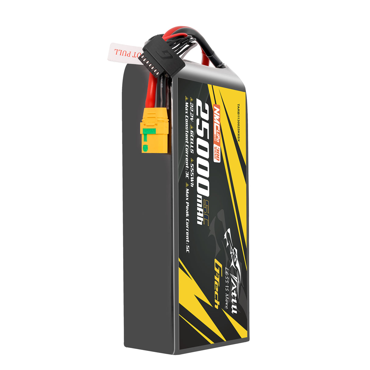 Tattu Semi-solid State 300Wh/kg 25000mAh 5C 22.2V 6S1P G-Tech Lipo Battery Pack with XT90S-F