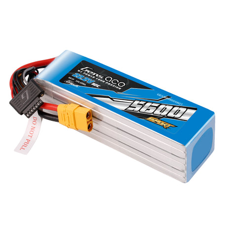 Gens Ace Sport G-Tech 5600mAh 22.2V 80C 6S1P Lipo Battery Pack with XT90 Plug (700 Helicopter)