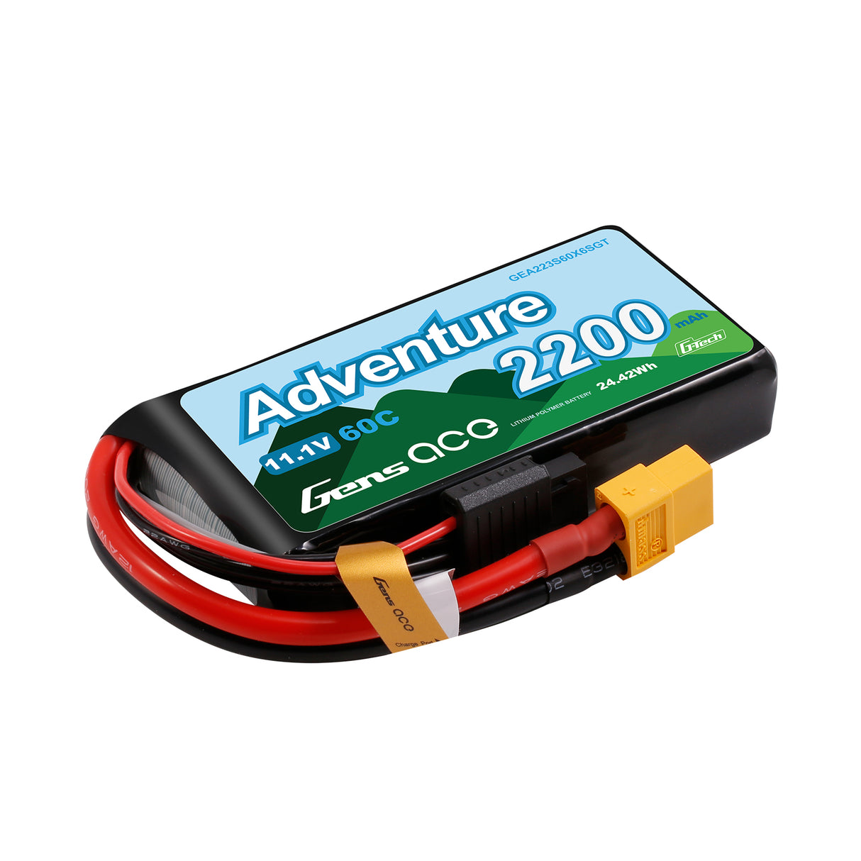 Gens ace Adventure G-Tech 2200mAh 3S1P 11.1V 60C Lipo Battery XT60