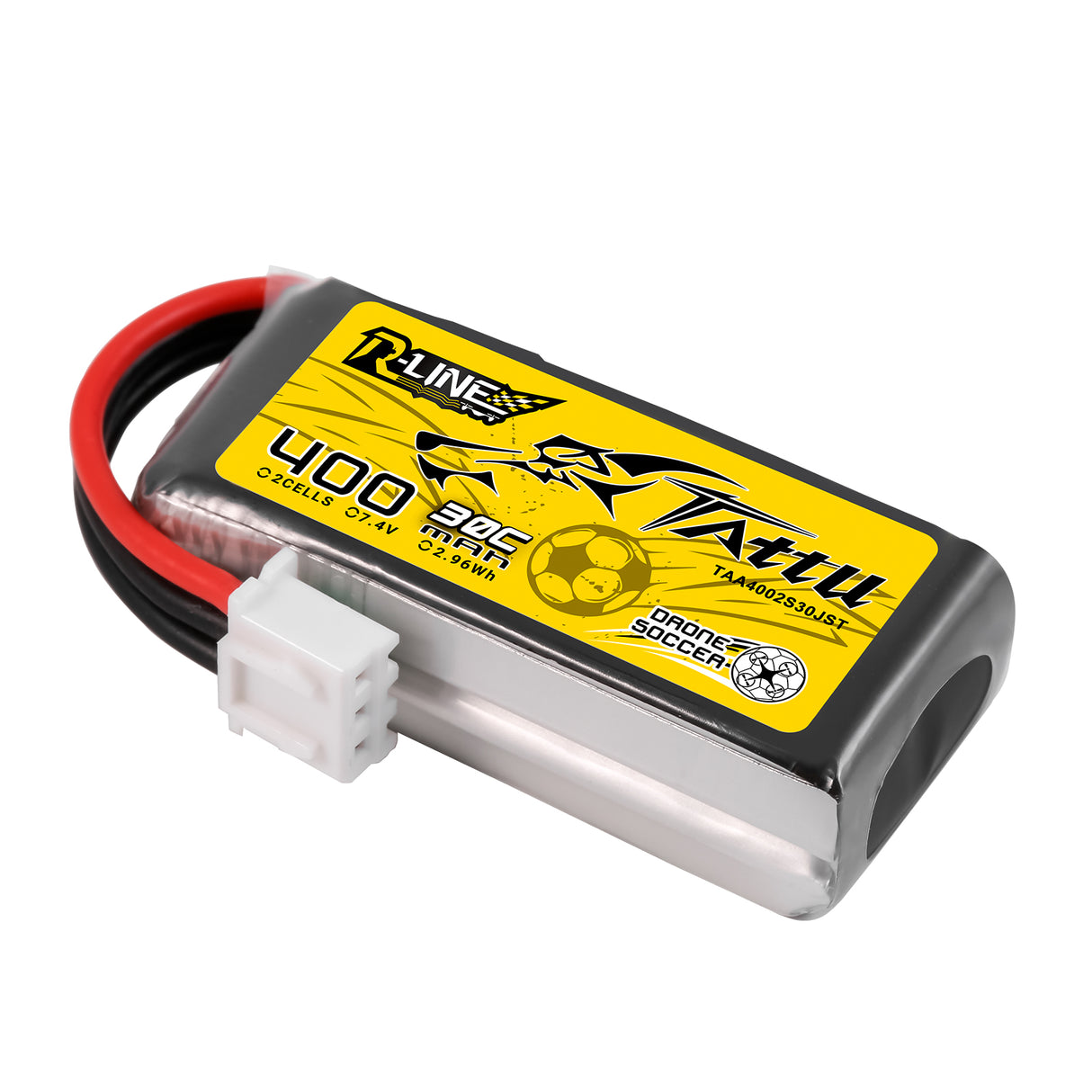 Tattu 400mAh 2S 30C 7.4V Lipo Battery with JST-XHR Plug