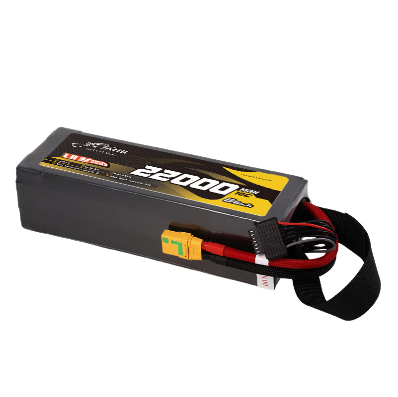TATTU 22000mAh 6S 10C UHV 23.7V LiPo Battery with XT90S-F Connector
