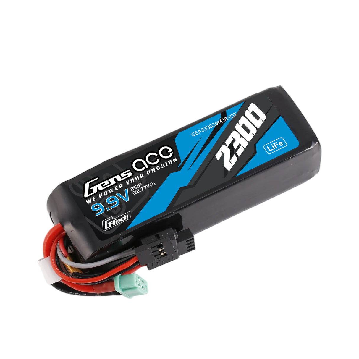 Gens ace Mini G-Tech 2300mAh 9.9V 3S 20C Li-Fe Battery for Receiver