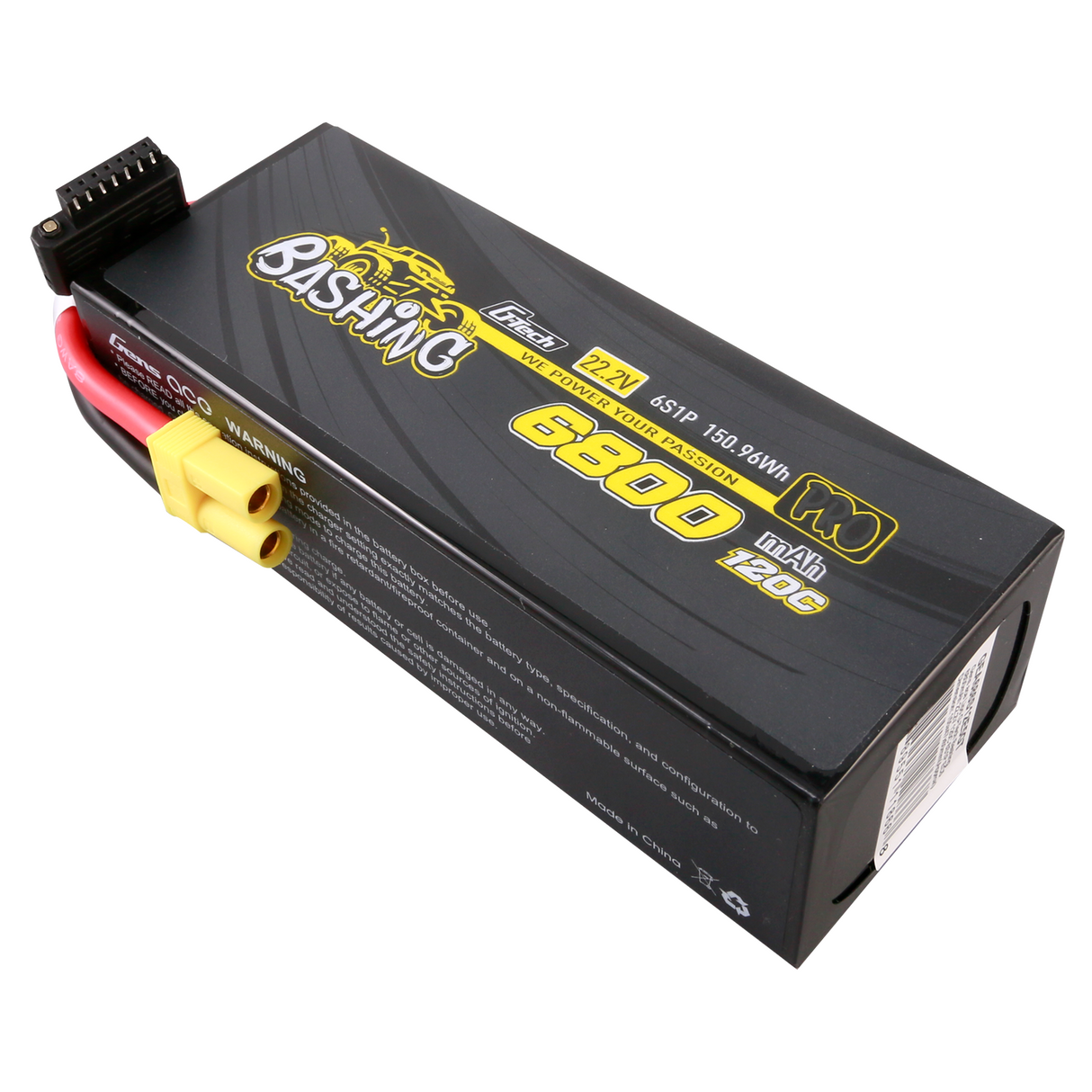 Gens ace G-Tech  6800mAh 22.8V 120C 6S1P Lipo Battery Pack with EC5-Bashing Series