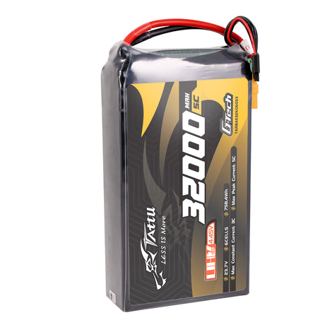 Tattu Ultra High Voltage 32000mAh 5C 23.7V 6S1P G-Tech Lipo Battery with XT90S-F Plug