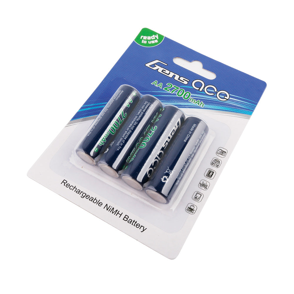 Gens Ace AA NIMH 2700mAh 1.2V Battery (4pcs)