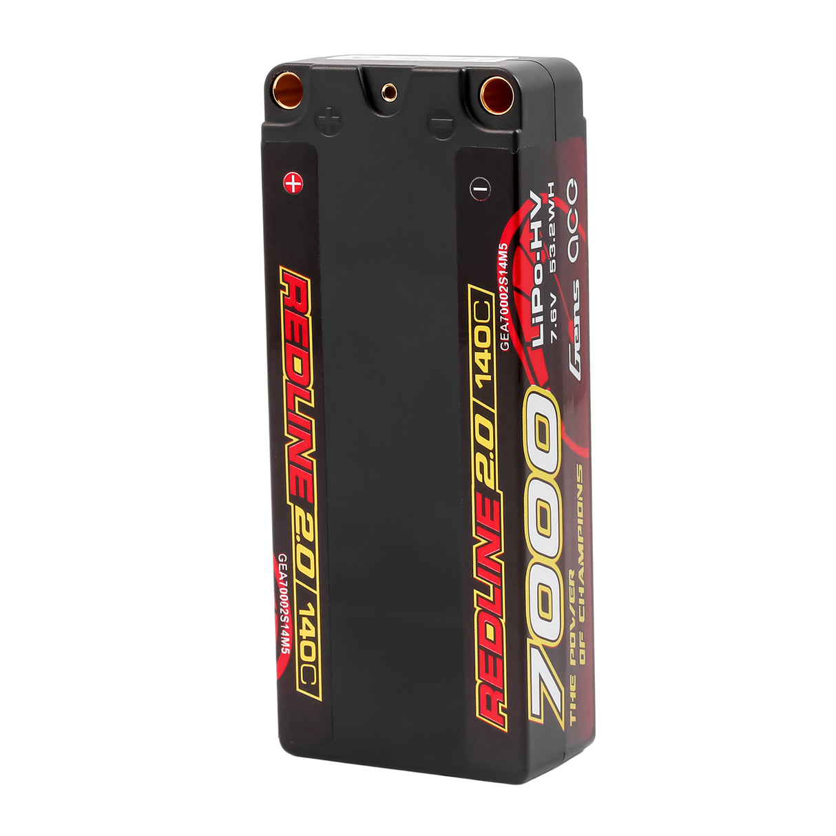 Gens ace Redline 2.0 Series 7000mAh 2S1P 7.6V 140C HardCase HV Lipo Battery Pack with Hardcase 133#