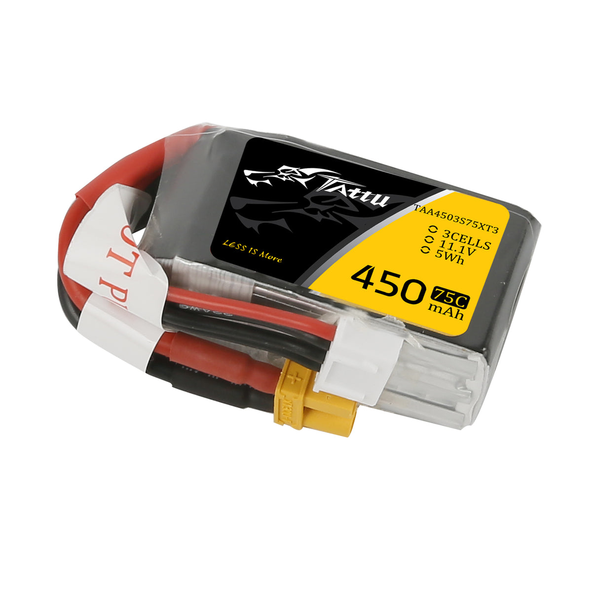 TATTU 450mAh 14,8V 75C 4S1P Lipo-Akkupack mit XT30