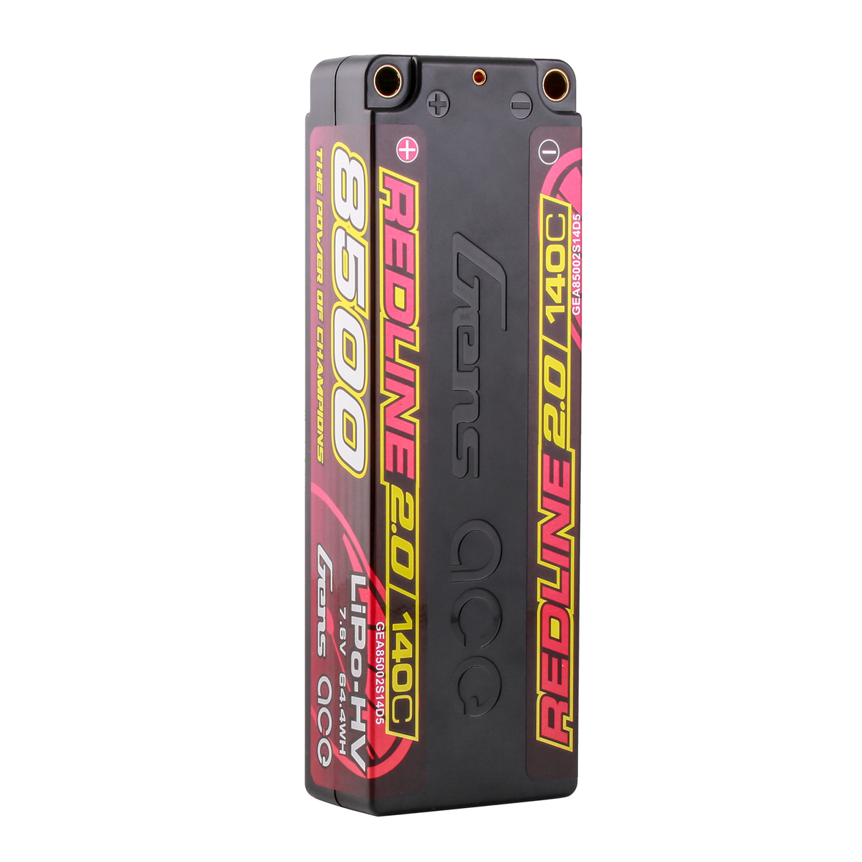 Gens ace Redline 2.0 Series 8500mAh 2S 7.6V 140C HardCase HV Lipo Battery Pack with Hardcase 58#