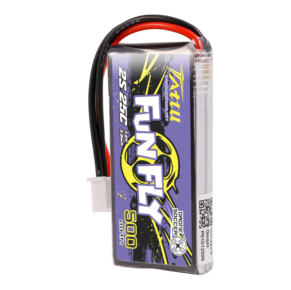 Tattu Funfly 500mAh 2S1P 7.4V 25C with JST Plug
