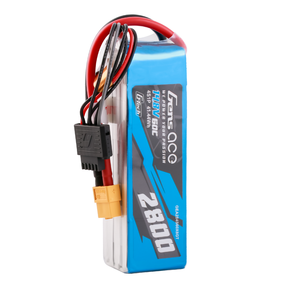 Gens ace G-Tech 2800mAh 14.8V 60C 4S1P LiPo Battery Pack with XT60 Plug
