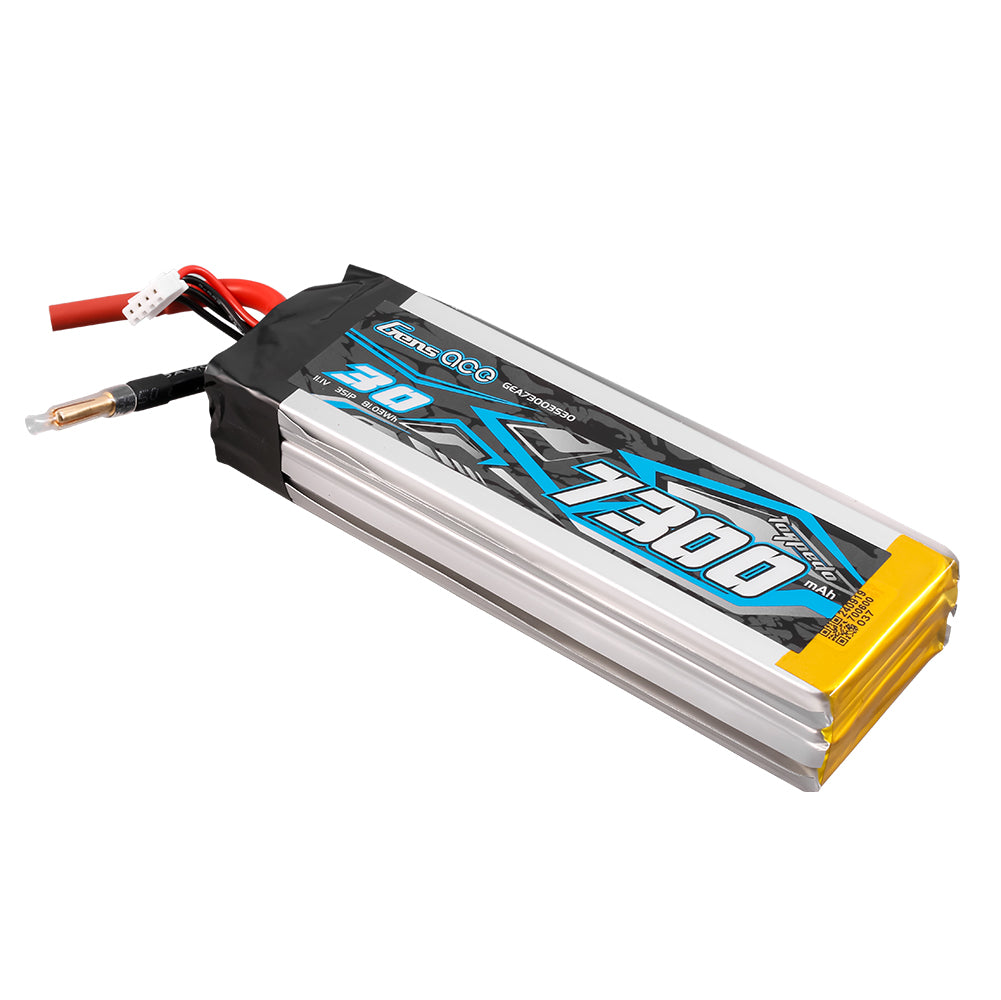 Gens Ace 30C 7300mAh 3S1P 11.1V  Lipo Battery with JST-XHR Plug (MINI-HYDRO)