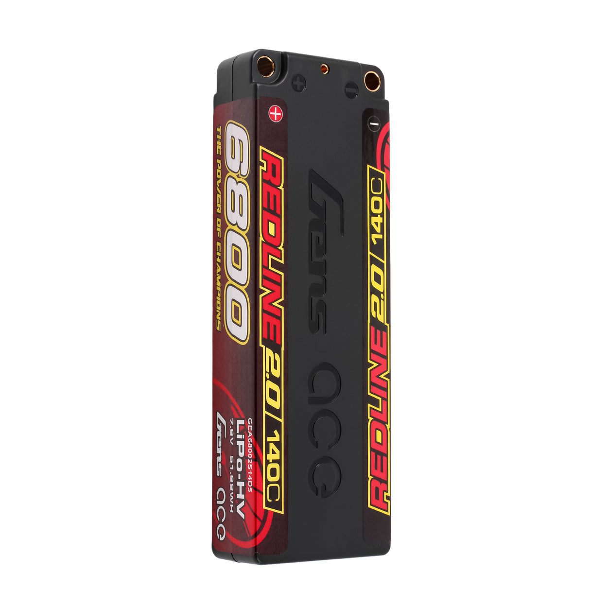 Gens ace Redline 2.0 Series 6800mAh 2S1P 7.6V 140C HardCase HV Lipo Battery Pack with Hardcase 57