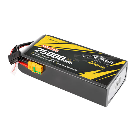 Tattu Semi-solid State 300Wh/kg 25000mAh 5C 22.2V 6S1P G-Tech Lipo Battery Pack with XT90S-F