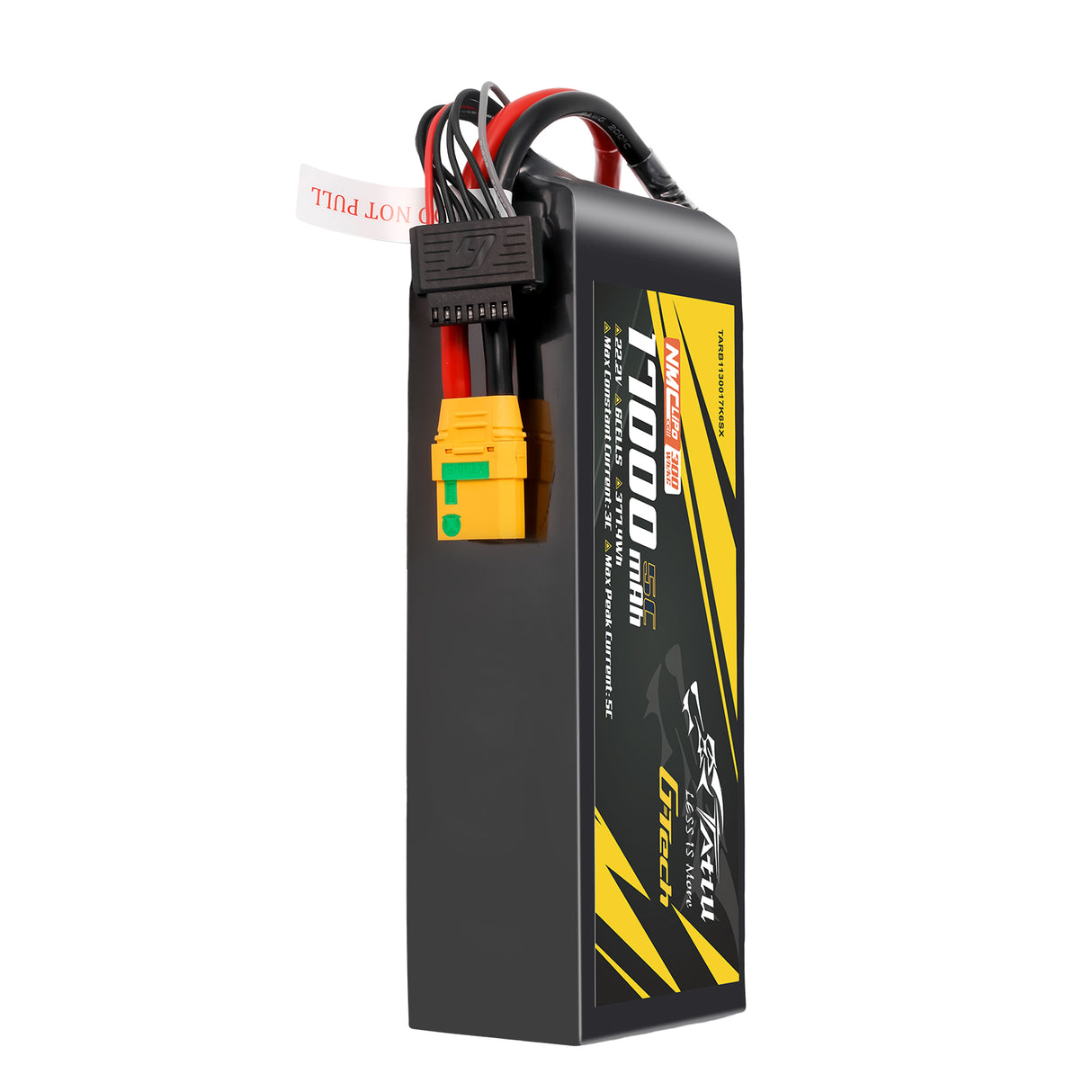 Tattu Semi-solid State 300Wh/kg 17000mAh 5C 22.2V 6S1P G-Tech Lipo Battery Pack with XT90S-F Plug