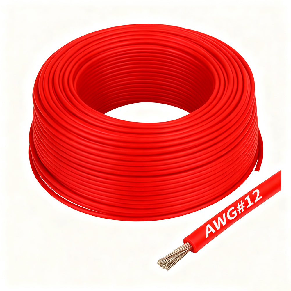 GEA-AWG12R AWG#12 Silicone Wire - Red x 1M Each