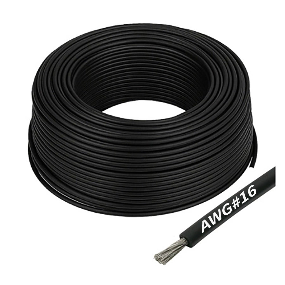 GEA-AWG16B AWG#16 Silicone Wire - Black x 1M Each