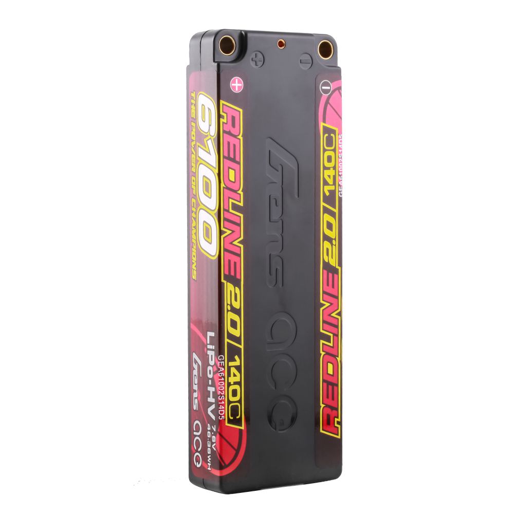 Gens ace Redline 2.0 Series 6100mAh 7.6V 140C 2S1P HardCase HV Lipo Battery Pack with Hardcase 56# for titc