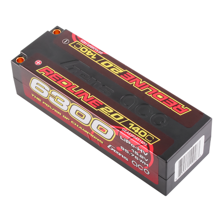 Gens ace Redline 2.0 Series 6300mAh 15.2V 140C 4S1P HardCase HV Lipo Battery Pack with Hardcase 59# for roar