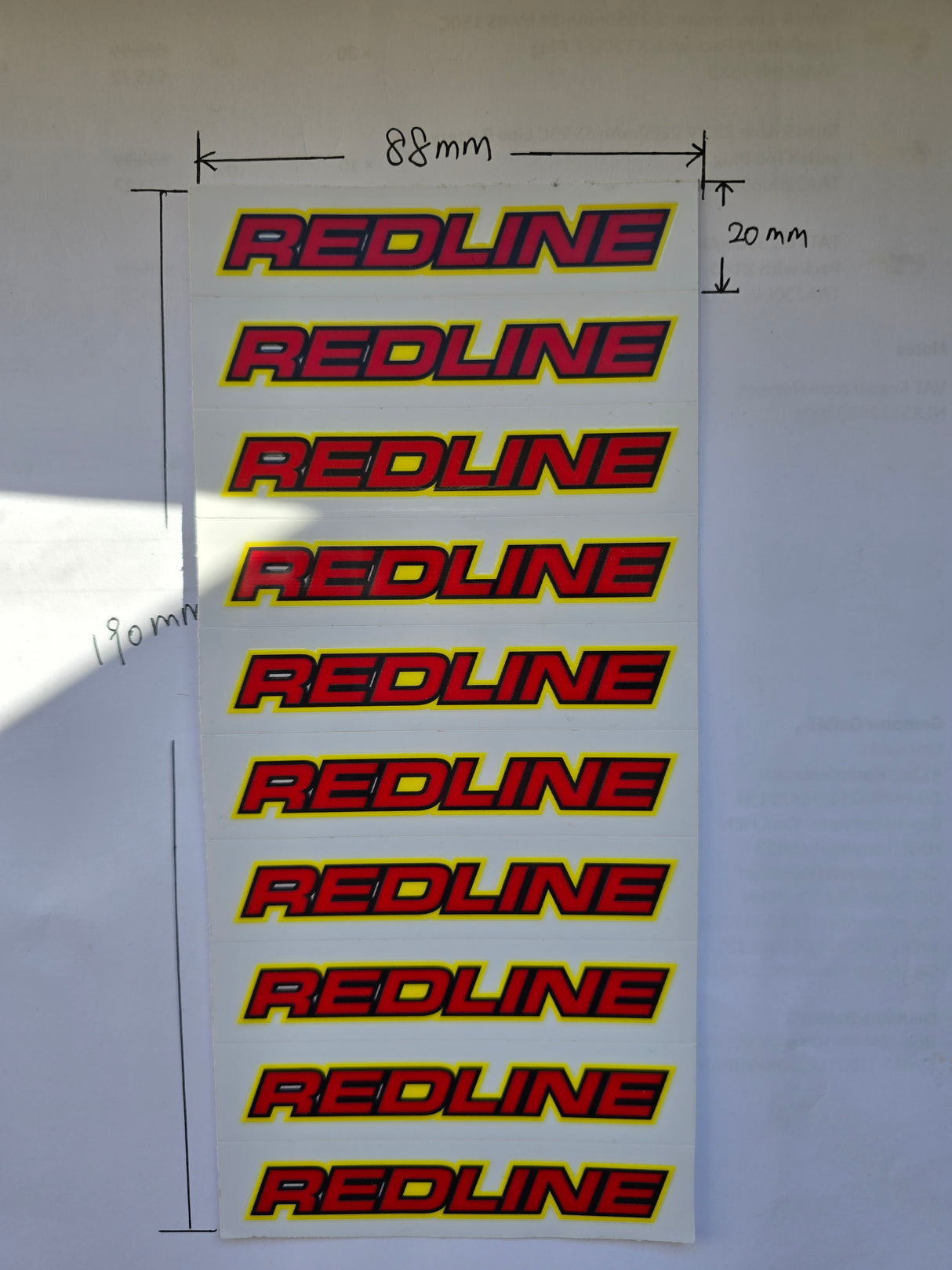 Redline Sticker