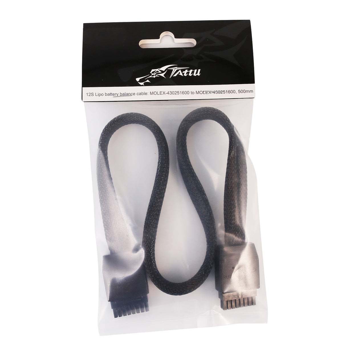 Tattu 12S Lipo battery balance cable: MOLEX-430251600 to MOLEX-430251600,500mm