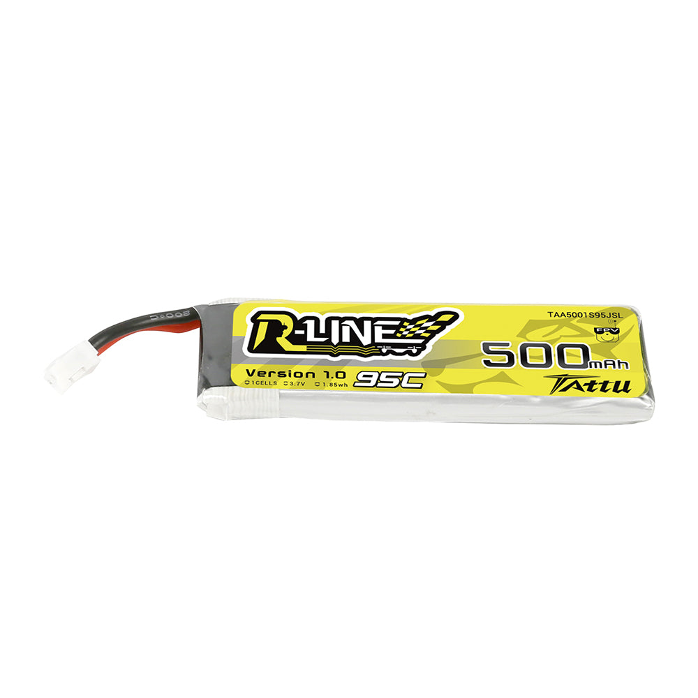 Tattu R-Line 500mAh 1S 3.7V 95C Lipo Battery with PH2.0