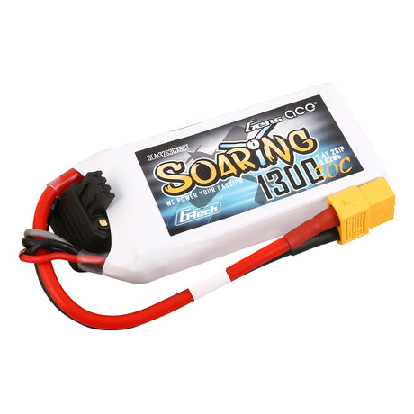 Gens ace G-Tech Soaring 1300 mAh 7,4 V 30C 2S1P Lipo-Akkupack mit XT60-Stecker