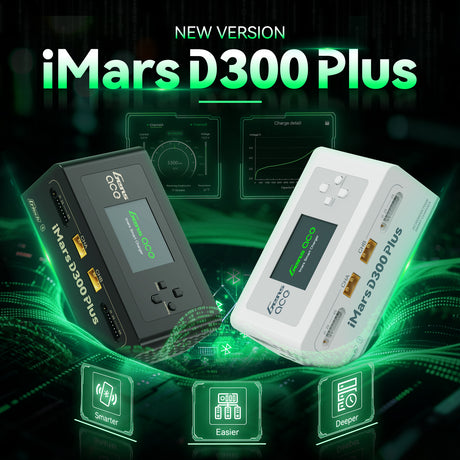 Gens ace iMars D300 Plus Smart Charger | Dual-Channel | G-tech | EW White