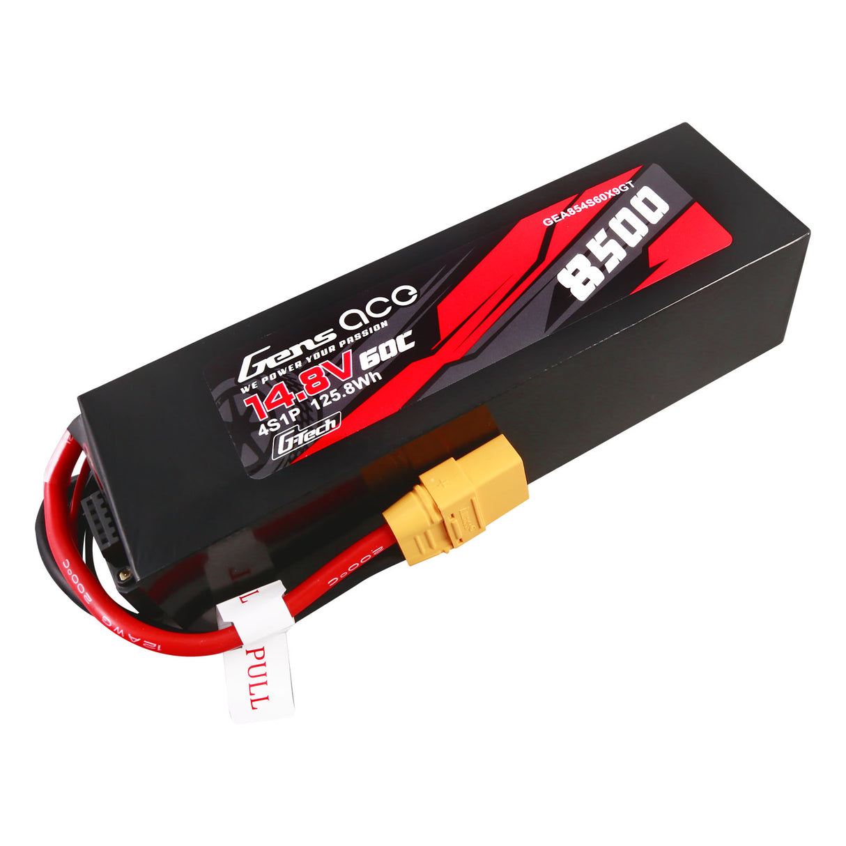 Gens ace G-Tech 8500 mAh 14,8 V 60C 4S1P Lipo-Akkupack PC-Materialgehäuse mit XT90-Stecker