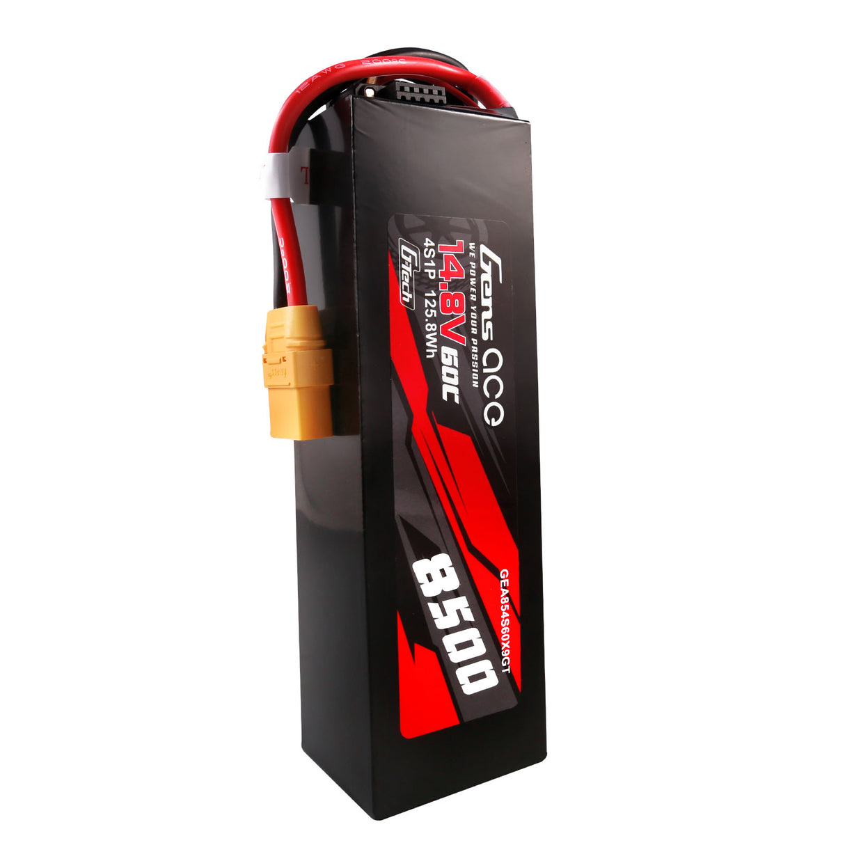 Gens ace G-Tech 8500 mAh 14,8 V 60C 4S1P Lipo-Akkupack PC-Materialgehäuse mit XT90-Stecker