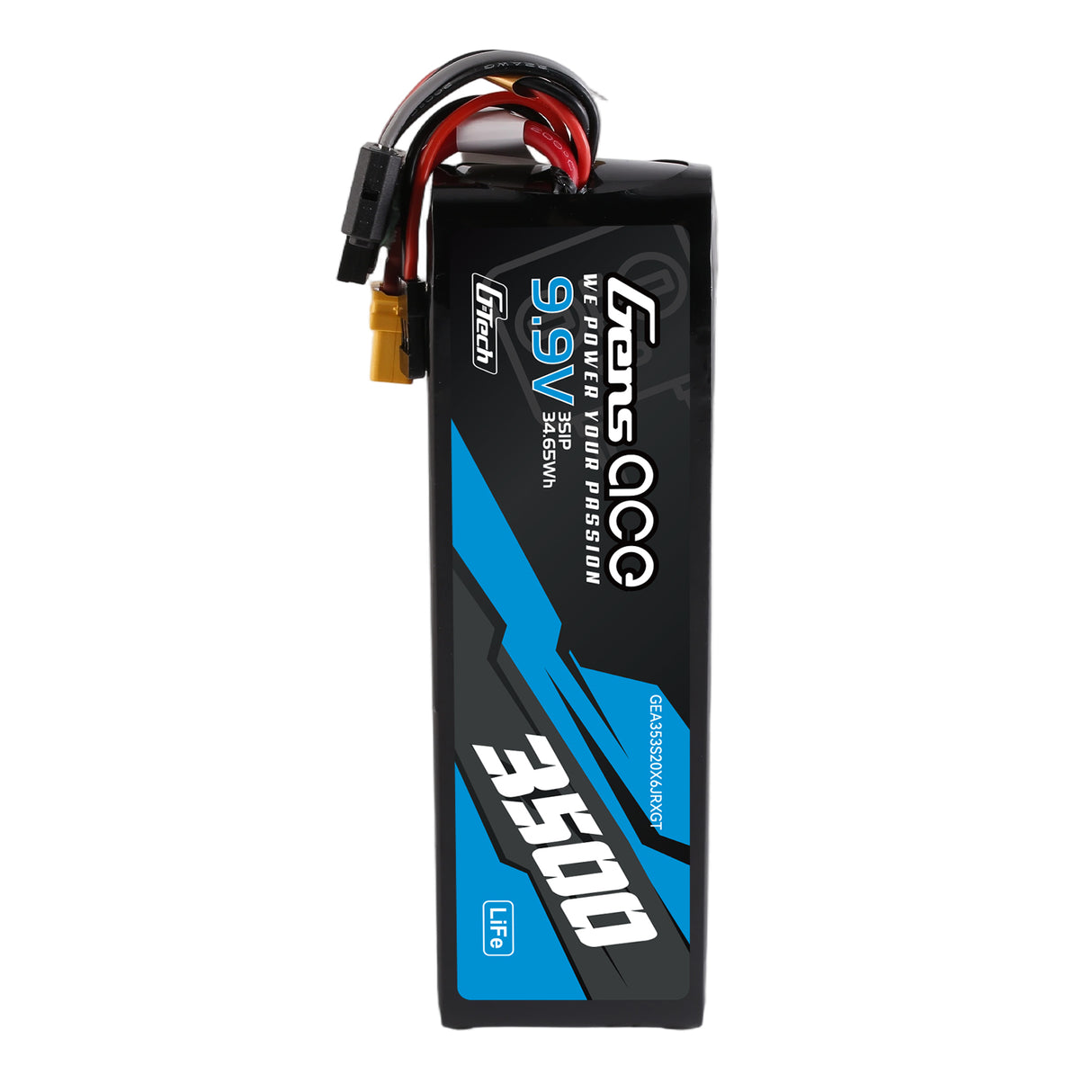 Gens ace Mini G-Tech 3500mAh 9.9V 3S1P 20C Li-Fe Battery Pack for Receiver