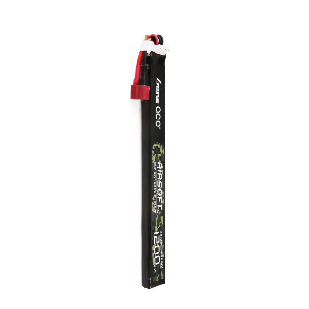 Gens Ace 25C 1200 mAh 3S1P 11,1 V Airsoft Gun Lipo Batterie mit T-Stecker Lange Größe