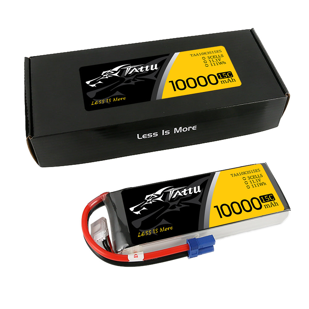 Tattu 10000 mAh 11,1 V 15C 3S Lipo-Akkupack