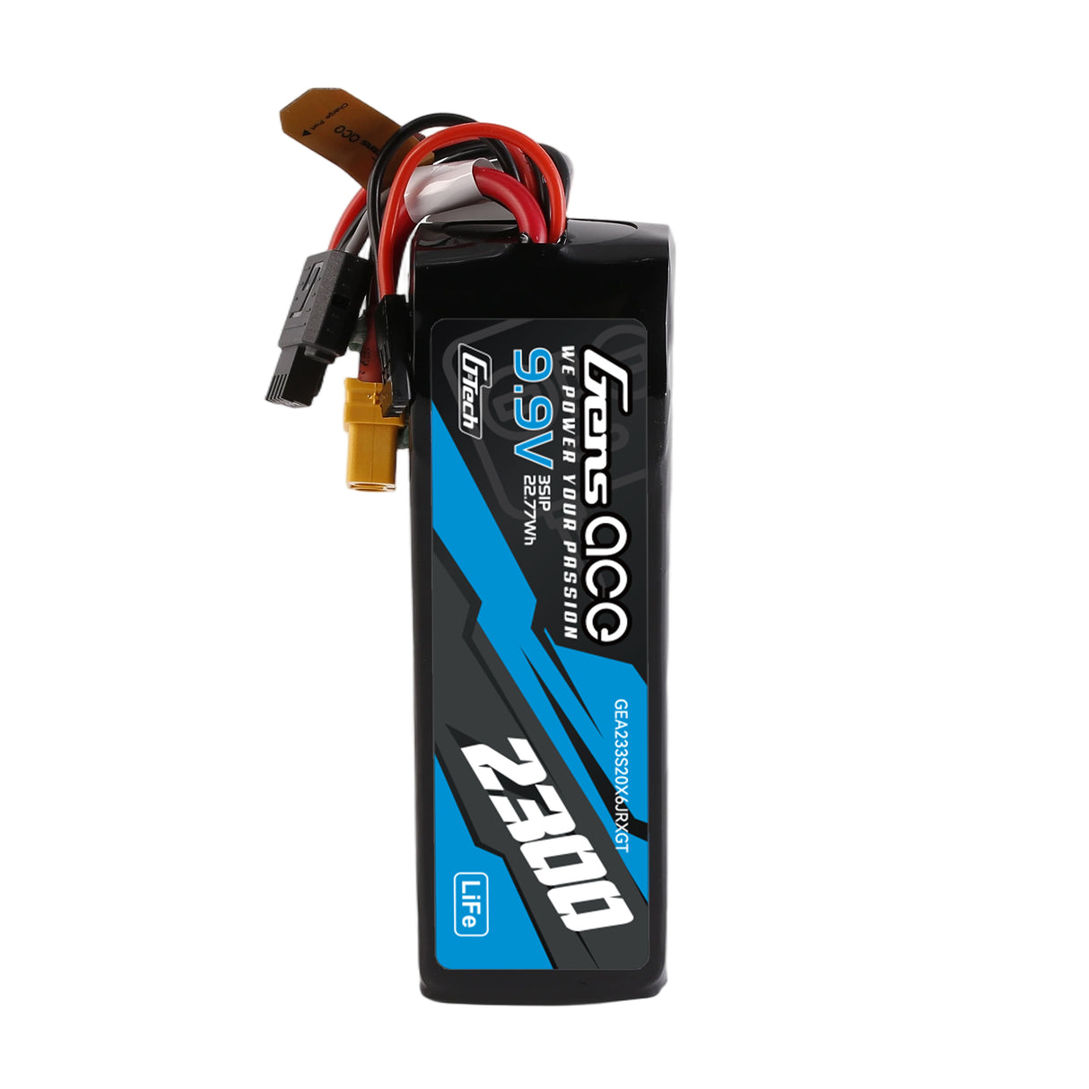 Gens ace Mini G-Tech 2300mAh 9.9V 3S 20C Li-Fe Battery with XT30 for Receiver