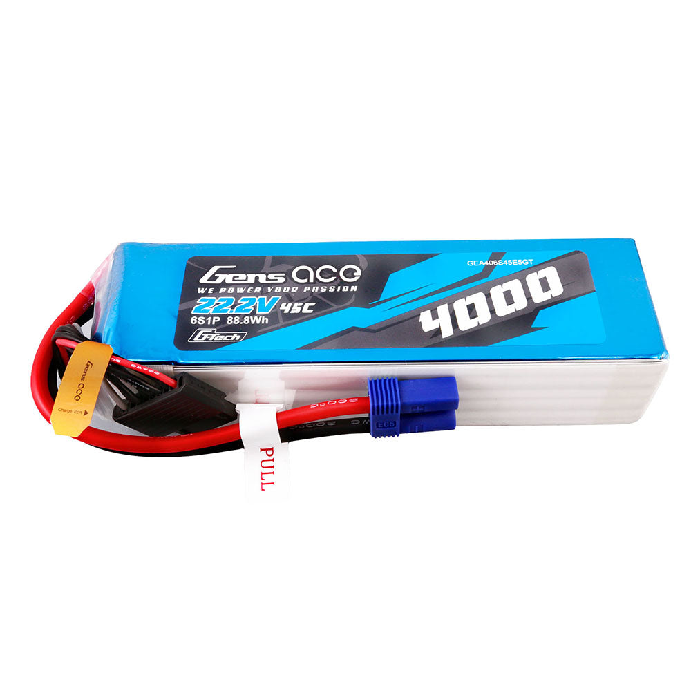 Gens ace G-Tech 4000mAh 22,2V 45C 6S1P Lipo Akkupack mit EC5 Stecker