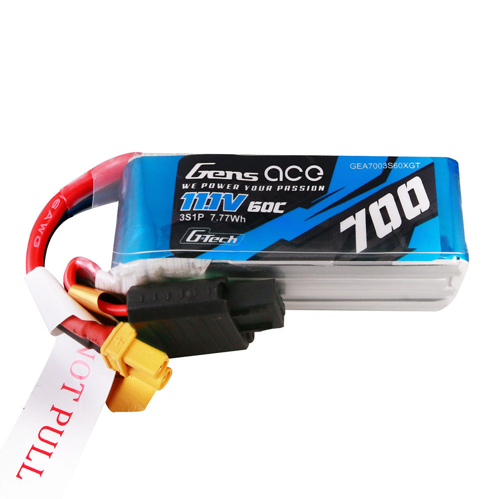 Gens ace G-Tech 700 mAh 11,1 V 60C 3S1P Lipo-Akkupack mit XT30 für OMPHOBBY M2 &amp;LOGO200