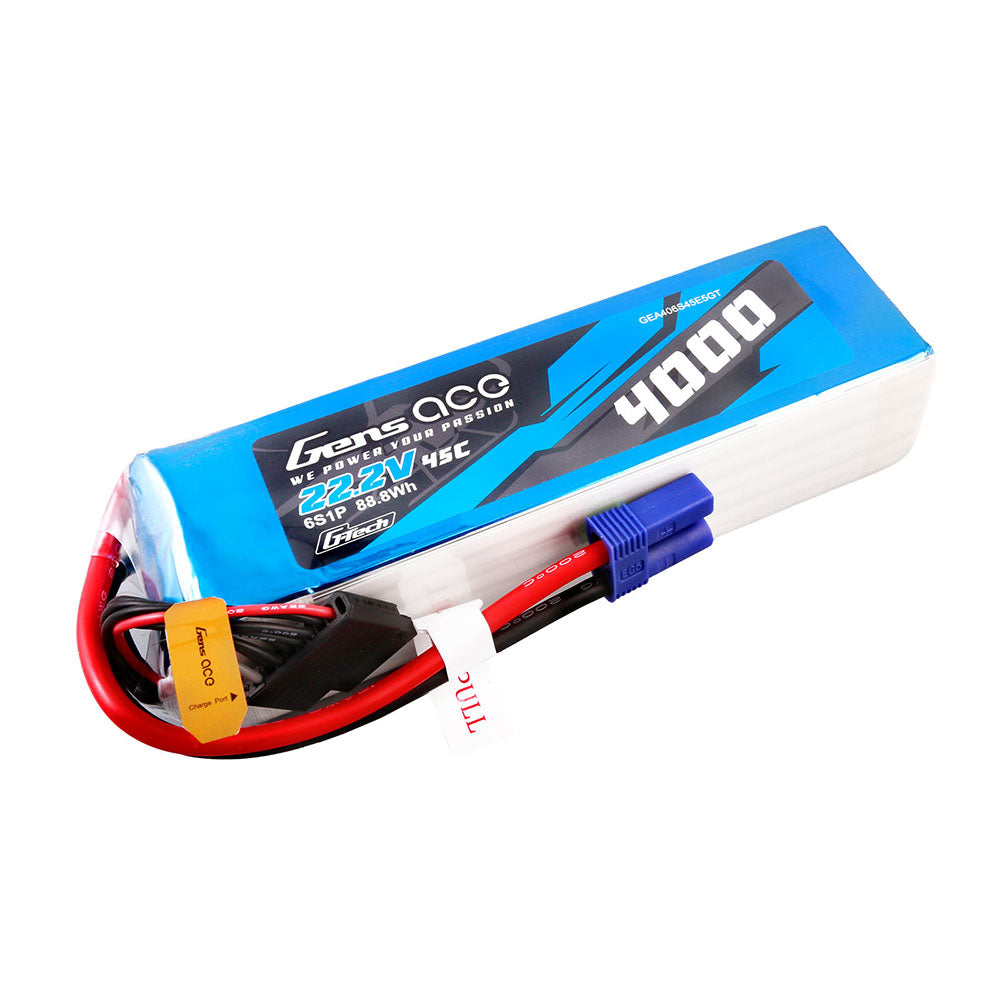 Gens ace G-Tech 4000mAh 22,2V 45C 6S1P Lipo Akkupack mit EC5 Stecker