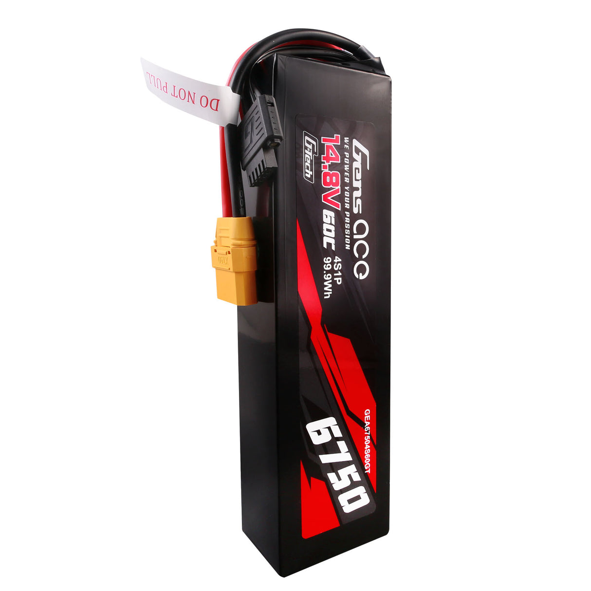 Gens ace G-Tech 6750mAh 14.8V 60C 4S1P Lipo Battery with XT90 plug