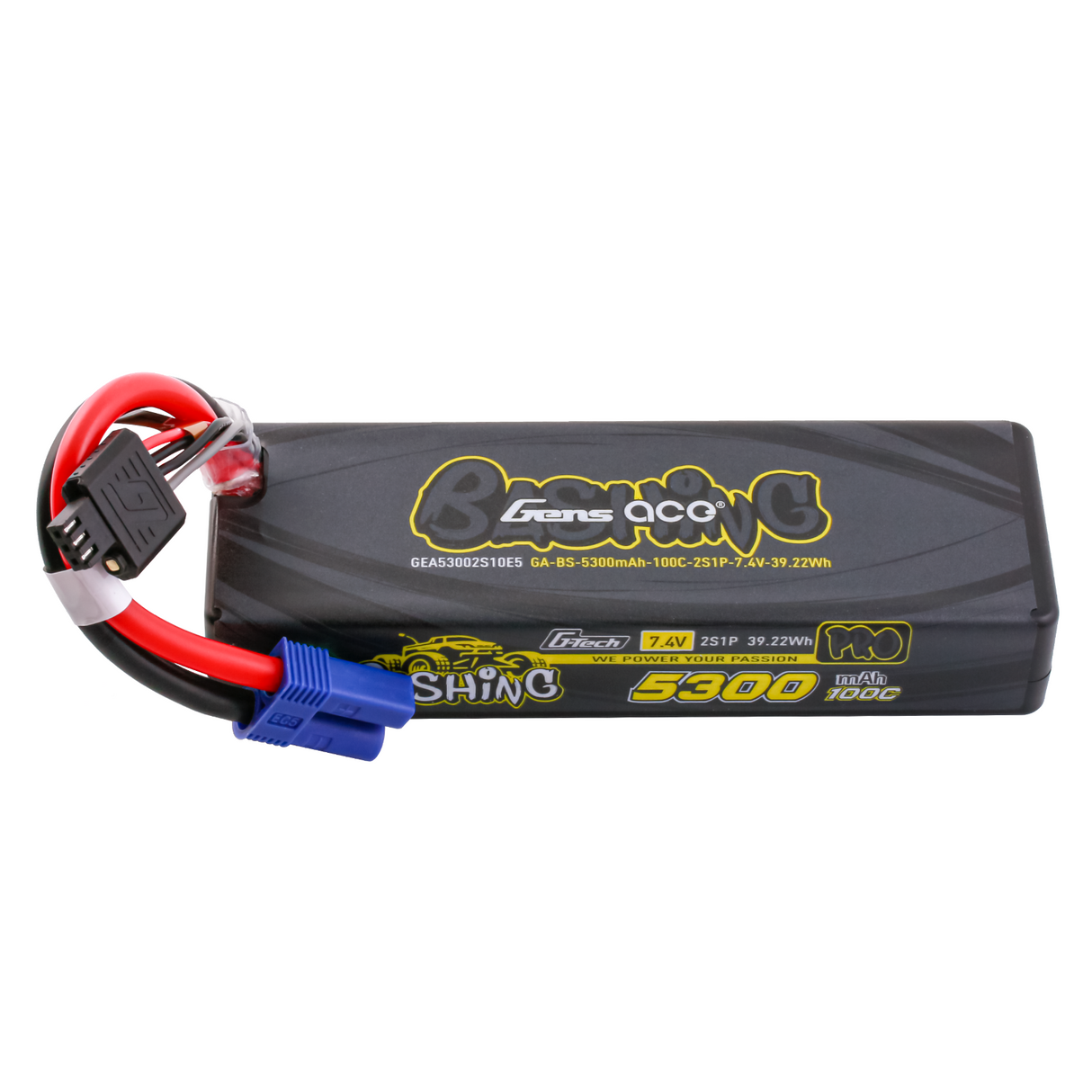 Gens ace G-Tech 5300mAh 7,4V 100C 2S1P Lipo Akkupack mit EC5-Bashing Serie